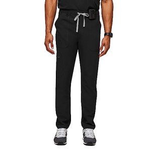 Men's Black Cairo Cargo Scrub Pants by FIGS