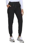 CozyFit Women's Slim Fit Jogger Scrubs - Black