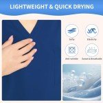 RAYGARD Unisex Medical Scrubs Set - Dark Blue