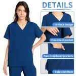 RAYGARD Unisex Medical Scrubs Set - Dark Blue