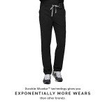 Men's Black Cairo Cargo Scrub Pants by FIGS