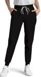 Dvoliaw Women's Jogger Medical Scrub Pants - Black