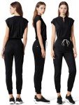 Dvoliaw Women's Jogger Medical Scrub Pants - Black