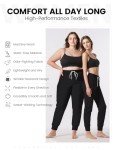 Dvoliaw Women's Jogger Medical Scrub Pants - Black