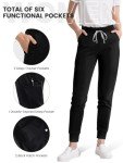 Dvoliaw Women's Jogger Medical Scrub Pants - Black