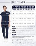 Navy Blue Women's Jogging Scrub Set