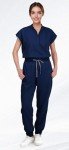 Navy Blue Women's Jogging Scrub Set