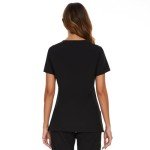 CozyFit Women's V-Neck Scrub Top with Pockets