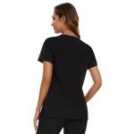 CozyFit Women's V-Neck Scrub Top with Pockets
