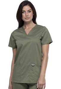 Cherokee Women's V-Neck Scrub Top with Pockets