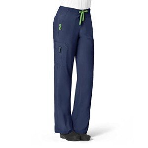 Carhartt Women's Boot Cut Cargo Scrubs - Navy