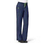 Carhartt Women's Boot Cut Cargo Scrubs - Navy