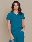 HeartSoul Women's V-Neck Tuckable Medical Scrubs