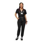 FIGS Women's High Waisted Black Jogger Scrub Pants