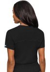 Med Couture Women's Black V-Neck Scrub Top