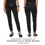 Women's FIGS Zamora Black Jogger Scrub Pants