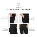 Women's FIGS Zamora Black Jogger Scrub Pants