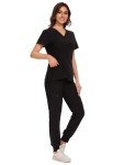 Women’s CozyFit V-Neck Scrub Set with Pockets