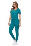 Ultra-Soft Luxe Stretch Jogger Scrub Set for Women