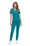 Ultra-Soft Luxe Stretch Jogger Scrub Set for Women