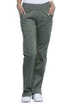 Cherokee Women's Olive Straight Leg Scrub Pants