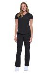 Natural Uniforms Women's 11 Pocket Stretch Scrub Set