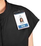 Women's Soft Stretch Mandarin Collar Scrub Top