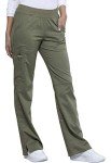 Cherokee Women's Olive Straight Leg Scrub Pants