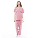 VICOGARD Women's Medical Scrubs Set with 9 Pockets