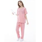 VICOGARD Women's Medical Scrubs Set with 9 Pockets