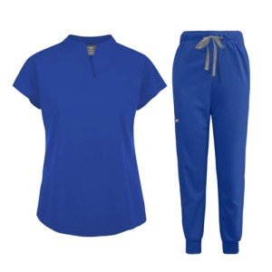 Niaahinn Women's Jogger Scrubs Set - Dark Blue