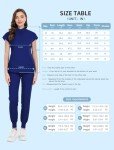 Niaahinn Women's Jogger Scrubs Set - Dark Blue