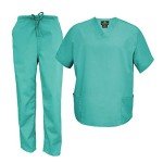 M&M Men's Surgical Green Scrub Set (XXXL)