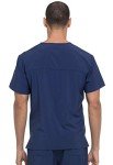 Dickies Men’s Navy Tuckable V-Neck Scrubs Top
