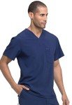Dickies Men’s Navy Tuckable V-Neck Scrubs Top