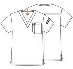 Dickies Men’s Navy Tuckable V-Neck Scrubs Top