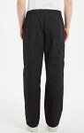 VOGRYE Scrub Pants for Men - Pants with 7 Pockets Waistband, Anti-Wrinkle Scrubs for Men Black