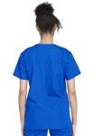 Cherokee Adult's Unisex Top and Scrub Pant Set, Royal, Large