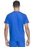 Cherokee Adult's Unisex Top and Scrub Pant Set, Royal, Large