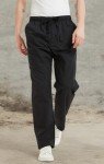 VOGRYE Scrub Pants for Men - Pants with 7 Pockets Waistband, Anti-Wrinkle Scrubs for Men Black
