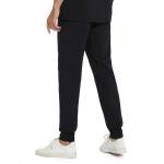 COZYFIT Scrub Pants for Men - Slim Jogger Pants with 5 Pockets, Yoga Waistband, Anti-Wrinkle Scrubs for Men Black