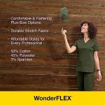 WonderWink Women's Wonderflex Verity Scrub Top, Navy, X-Small