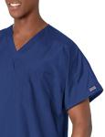 Cherokee Big and Tall Originals Unisex V-Neck Scrubs Shirt, Navy, XX-Large
