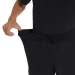 COZYFIT Scrub Pants for Men - Slim Jogger Pants with 5 Pockets, Yoga Waistband, Anti-Wrinkle Scrubs for Men Black