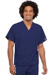 Cherokee Big and Tall Originals Unisex V-Neck Scrubs Shirt, Navy, XX-Large