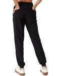 floralhue Scrubs for Women, Stretchy Yoga Pants with 5 Pockets, Cargo Jogger Scrub Pants for Women, Black, M