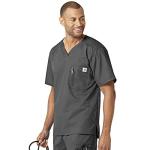 Ripstop & Sub-Scrubs Men's Utility Scrub Top Dark Pewter