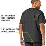 Ripstop & Sub-Scrubs Men's Utility Scrub Top Dark Pewter