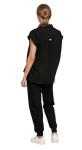 Bovchies Scrubs For Women Set - Stretch Stand Collar Scrub Top and Drawstring Jogger Pants
