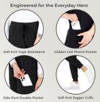 READY SET SCRUBS - Black Scrubs for Women Set - V-Neck Scrub Top & Jogger Pants Set - 15 Pockets - Yoga Waistband - Soft & Stretchy - Small